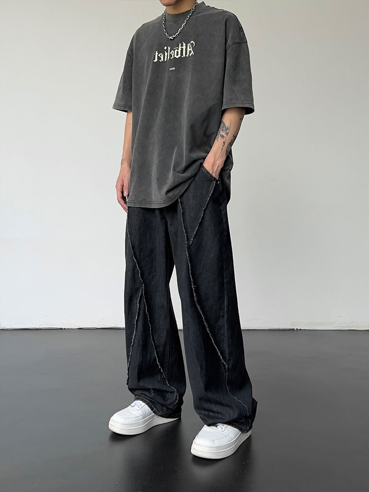 Wide-Leg Hip-Hop Denim