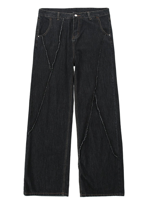 Wide-Leg Hip-Hop Denim